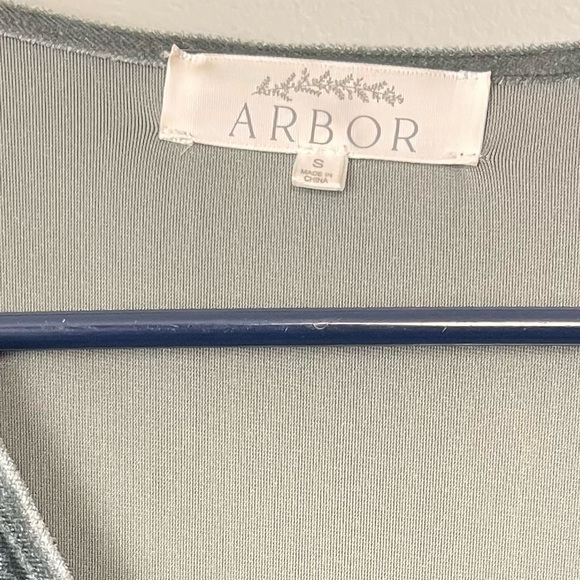 Blue Gray Velvet Dress - Picture 5 of 5